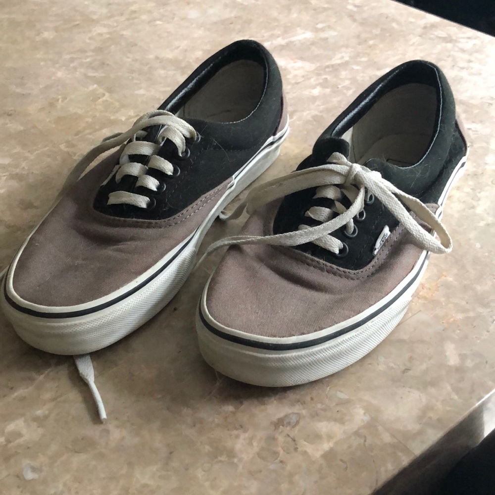 Black and gray vans